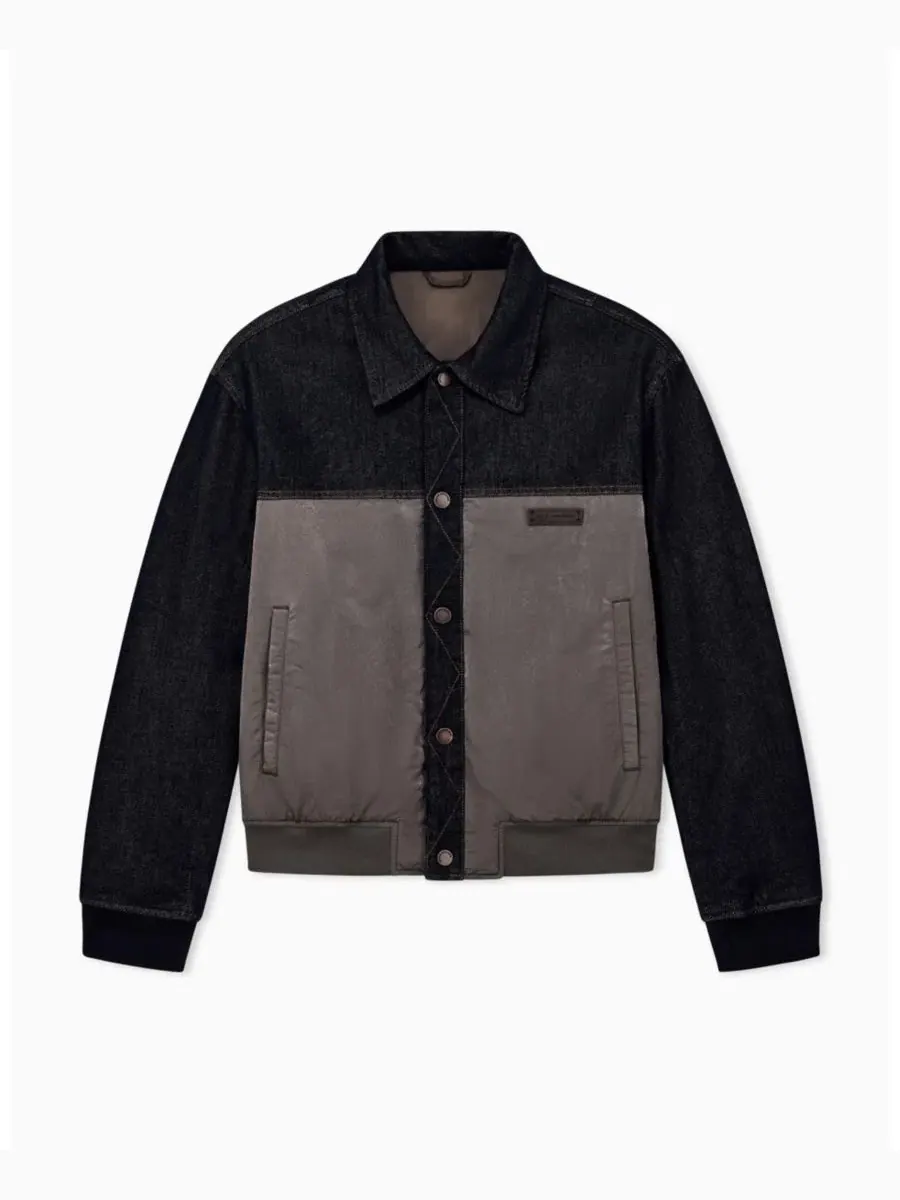 Куртка джинсовая с контрастными вставками A|X Armani Exchange — синий