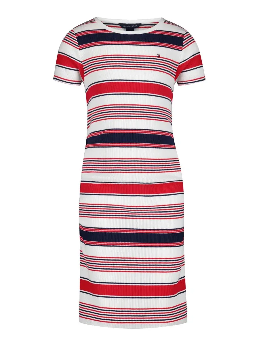 Платье с коротким рукавом в полоску Tommy Hilfiger
