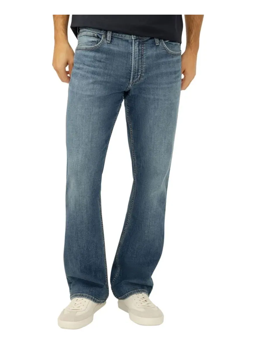 Мужские джинсы Zac свободного кроя Silver Jeans Co. — серый