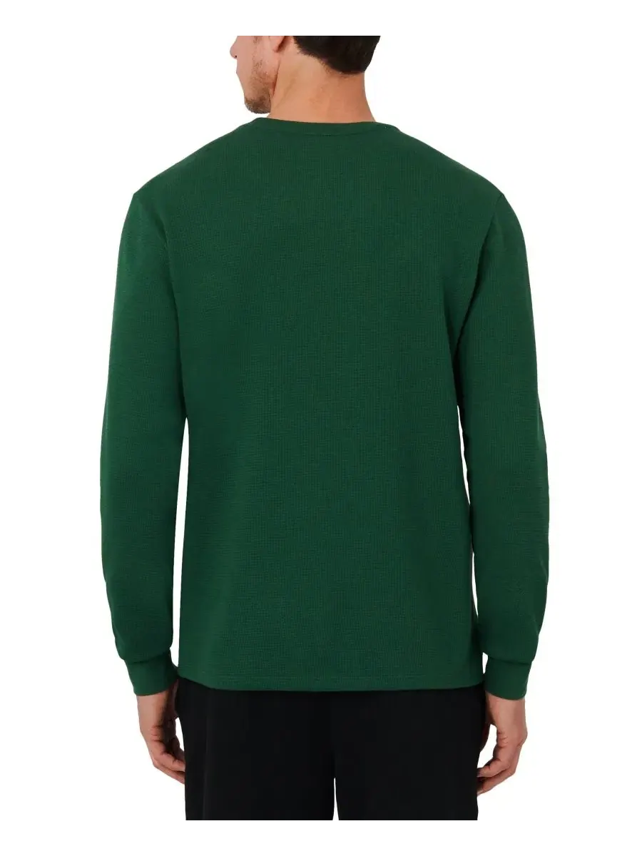 Мужская терморубашка Lacoste, вафельная вязка — изображение 4 из 9, зеленый