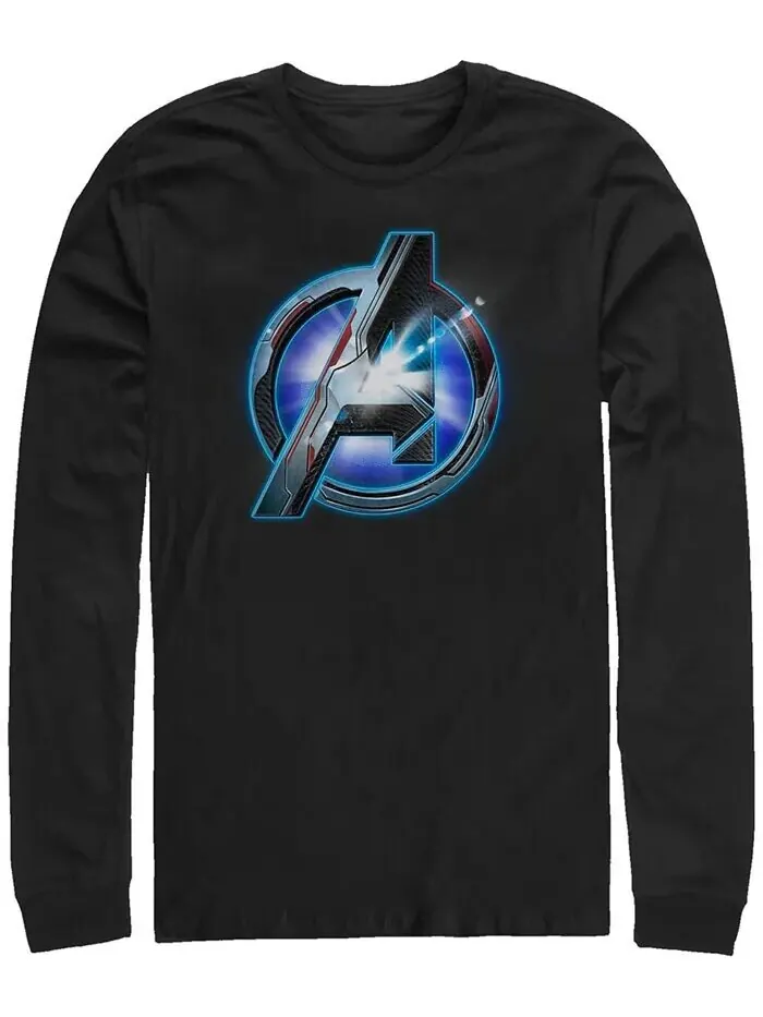 Футболка с длинным рукавом с логотипом Marvel Avengers Endgame Bright Light Fifth Sun — изображение 1 из 1, черный