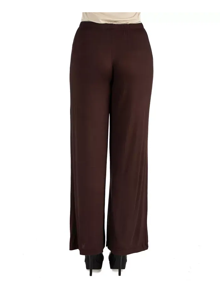 Женские брюки Palazzo 24seven Comfort Apparel — изображение 2 из 6, коричневый