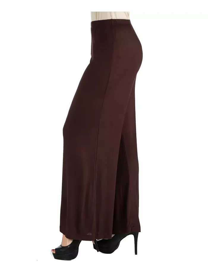 Женские брюки Palazzo 24seven Comfort Apparel — изображение 3 из 6, коричневый
