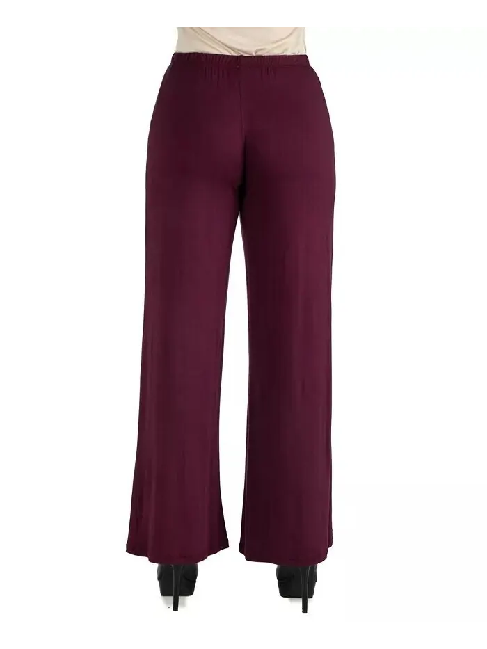 Женские брюки палаццо 24seven Comfort Apparel — изображение 2 из 6, красный