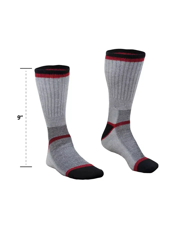 Мужские носки Performance Sock - из мериносовой шерсти, влагоотводящие, с усиленными носком и — изображение 2 из 3, серый
