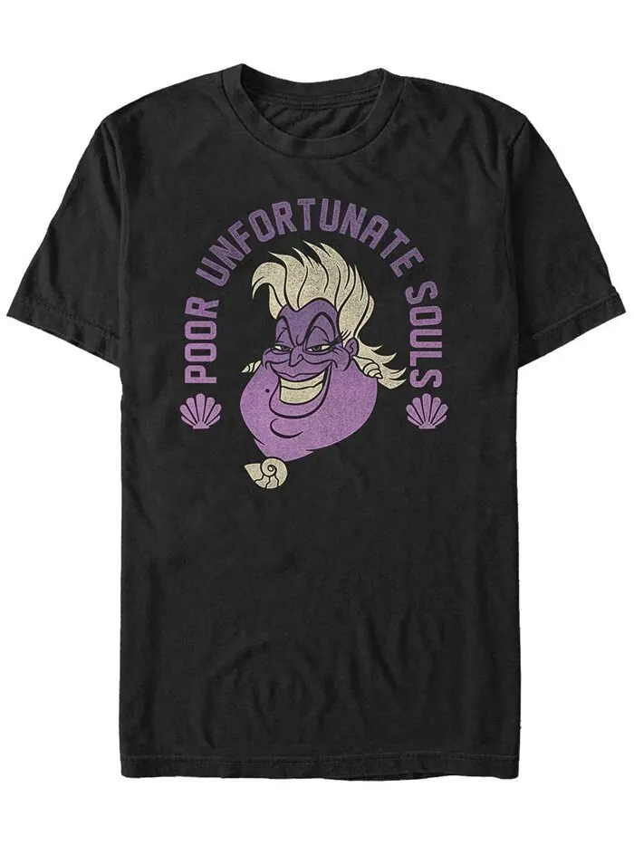 Мужская футболка с короткими рукавами «Русалочка Урсула» Disney Poor Unfortunate Souls Fifth Sun — изображение 1 из 1, черный