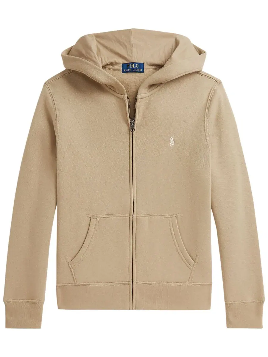 Худи на молнии из флиса с капюшоном Polo Ralph Lauren — изображение 6 из 7, оранжевый