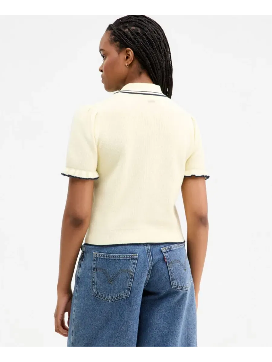 Женская футболка-поло с коротким рукавом Levi's — изображение 4 из 4, темно-синий/темно-синий