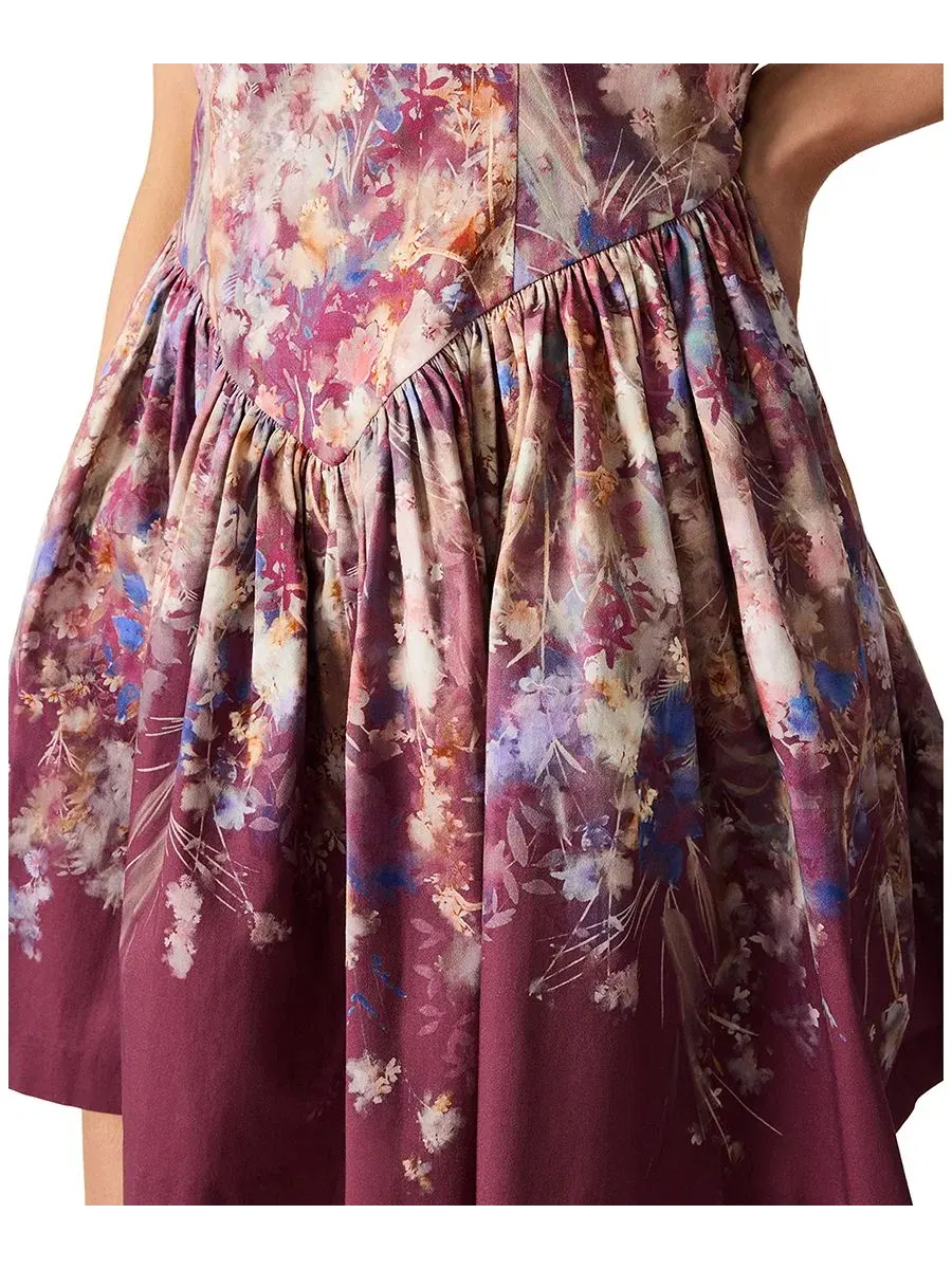 Платье с V-образным вырезом Trove V-Neck Dress Steve Madden — изображение 6 из 7, бордовый