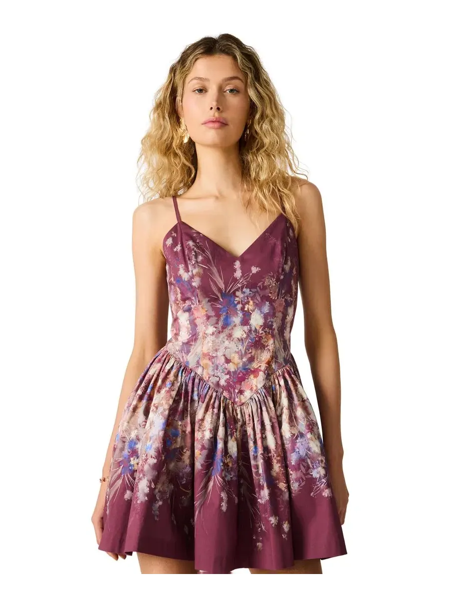 Платье с V-образным вырезом Trove V-Neck Dress Steve Madden — изображение 7 из 7, бордовый