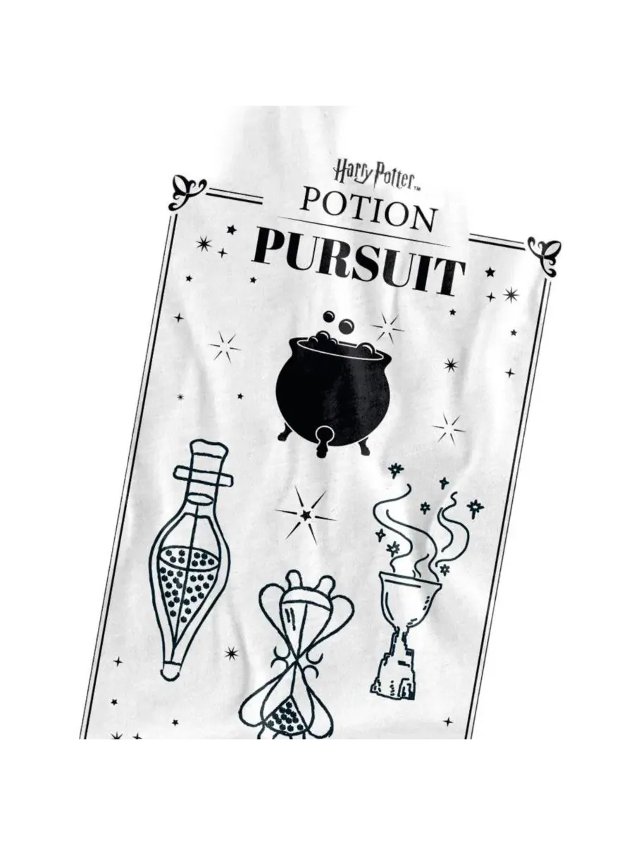 Футболка хлопковая с принтом Potion Pursuit Harry Potter — изображение 2 из 3, белый