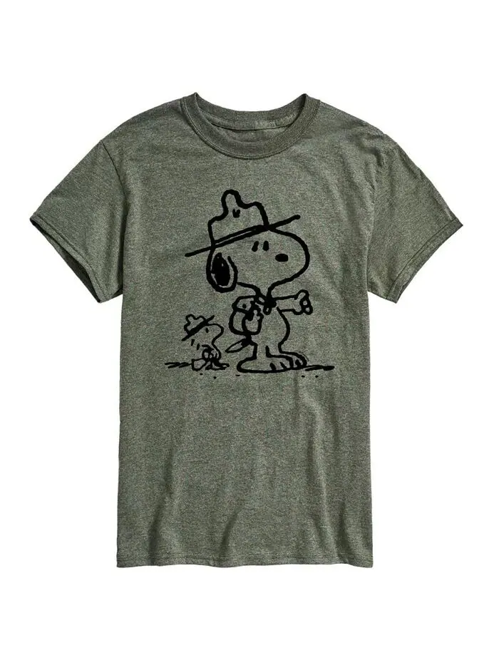 Мужская футболка с коротким рукавом Hybrid Apparel Peanuts Outdoor AIRWAVES — изображение 11 из 11, желтый