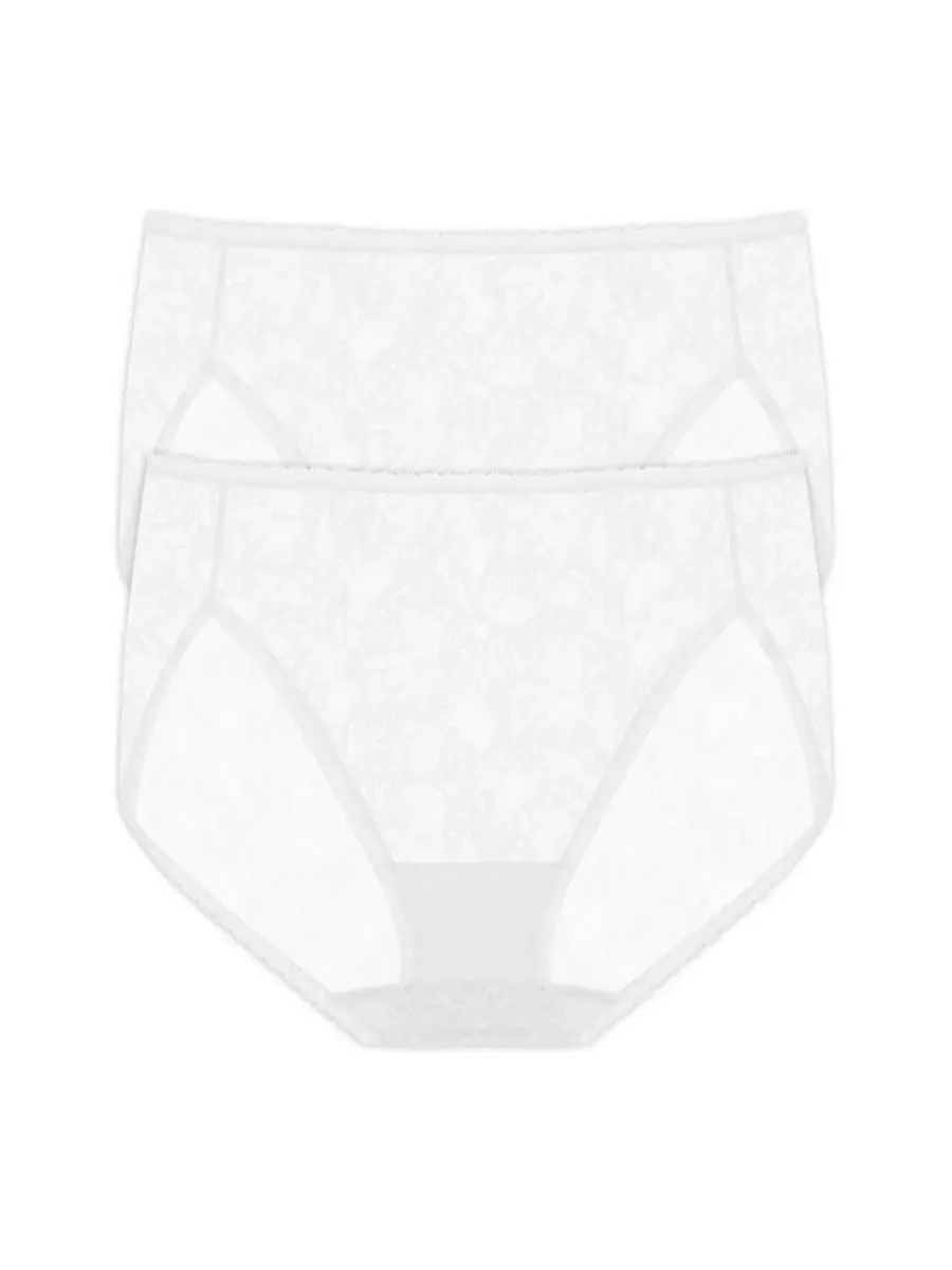 Трусы женские с кружевным французским кроем, 2 шт. Natori