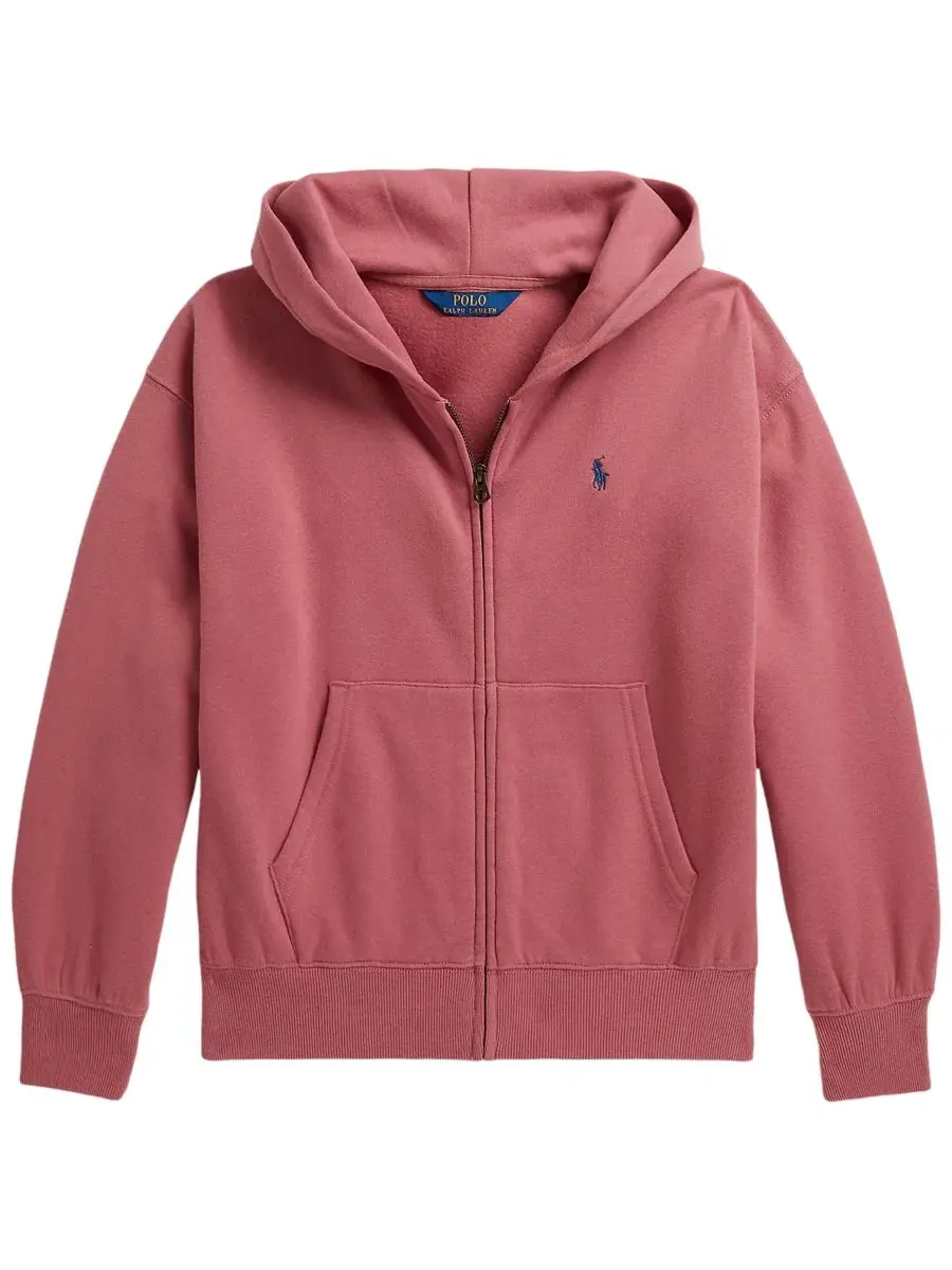Худи с длинным рукавом на молнии Polo Ralph Lauren — изображение 7 из 8, фиолетовый