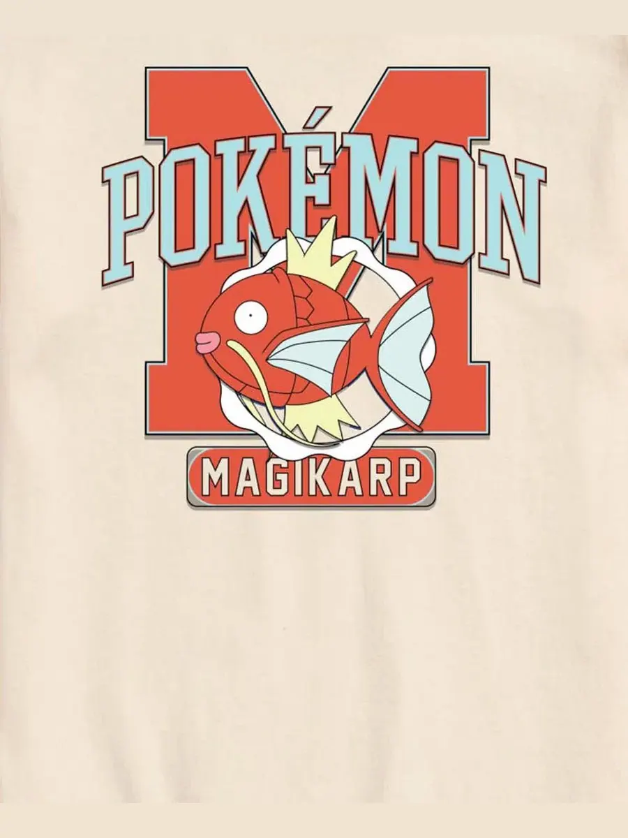 Футболка с принтом Magikarp AIRWAVES — изображение 3 из 3, бежевый