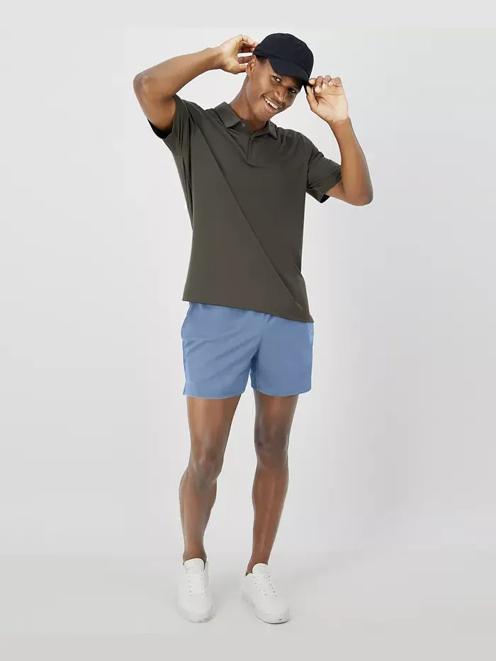Мужские шорты Moves Performance 6" Hanes — изображение 4 из 7, синий