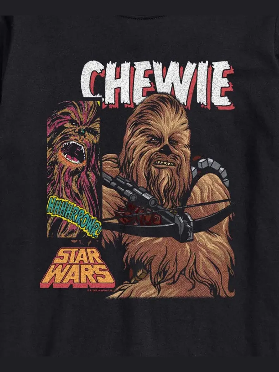 Футболка с принтом Chewie Boxes AIRWAVES — изображение 3 из 3, черный