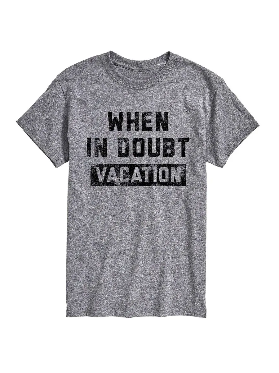 Футболка с графическим принтом When In Doubt Vacation AIRWAVES — изображение 1 из 3, приглушенный