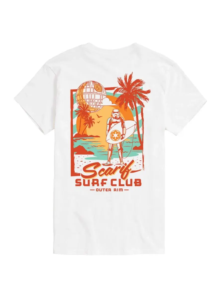 Футболка с коротким рукавом с принтом Star Wars Scarif Surf Club AIRWAVES — изображение 1 из 3, белый