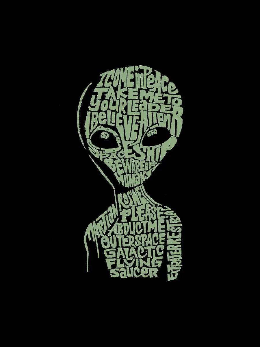 Футболка-алкоголичка без рукавов с принтом Alien LA Pop Art — изображение 4 из 4, черный