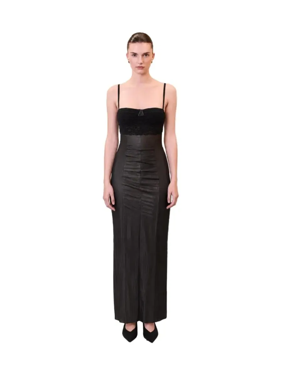 Платье-макси с бретельками и кружевной отделкой Daydreamers Strappy Dress With Tulle Detail PCFG