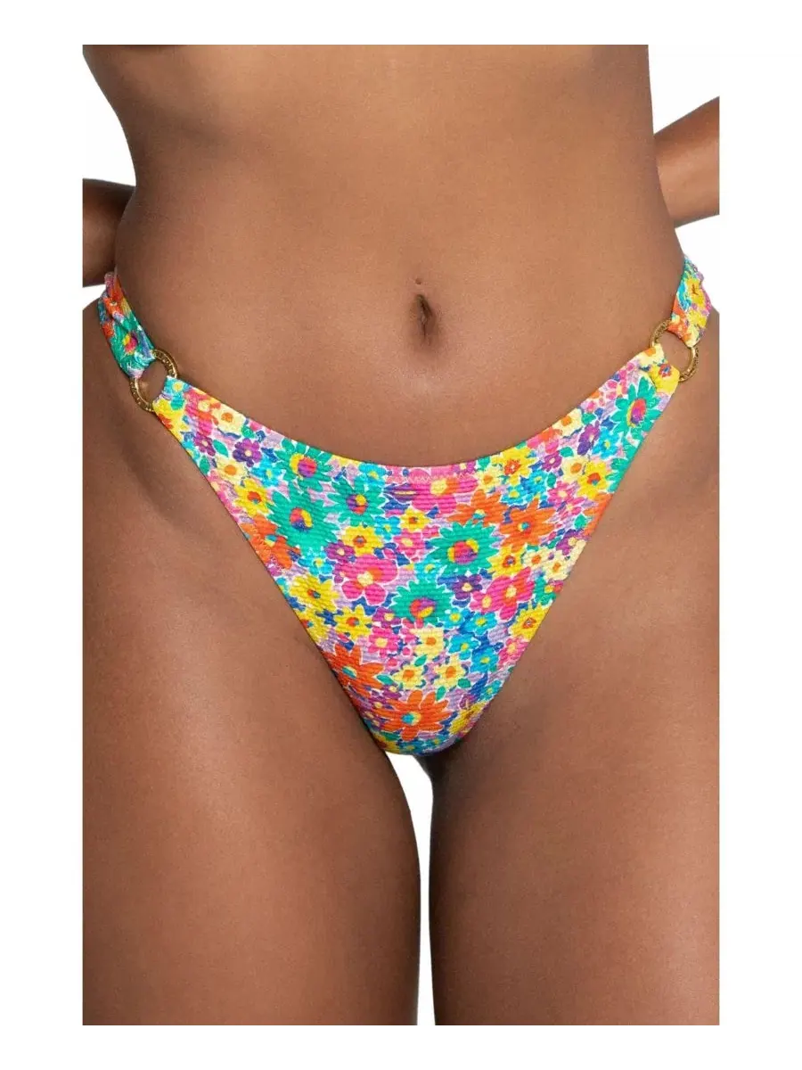 Плавки бикини с высокой посадкой Rosa High-Rise Brazilian Cheeky Bright Swimwear — зеленый