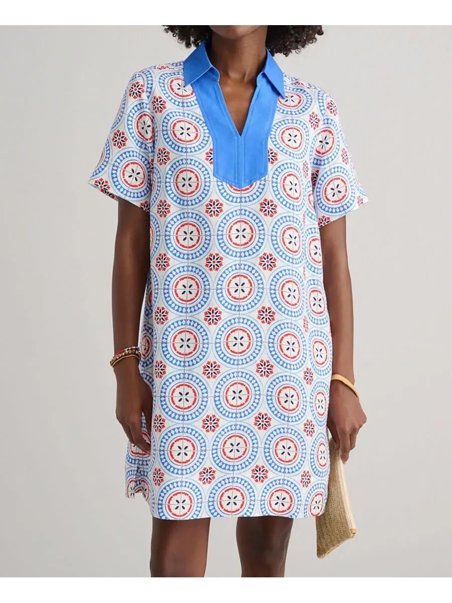 Платье-туника из льняной смеси Paola Tunic Dress UNTUCKit