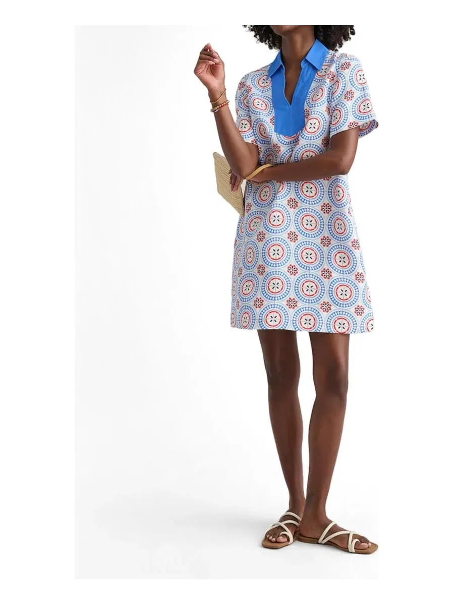 Платье-туника из льняной смеси Paola Tunic Dress UNTUCKit — изображение 2 из 3, белый