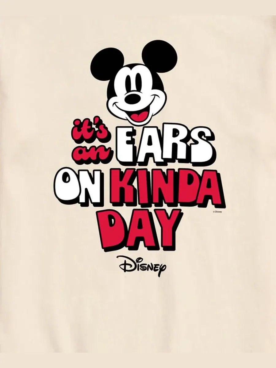 Футболка с принтом Disney Its An Ears On Kinda Day AIRWAVES — изображение 3 из 3, бежевый