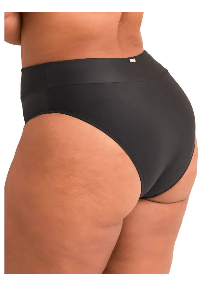 Плавки бикини с высокой талией Perry Swimwear Adore Me — изображение 2 из 3, черный