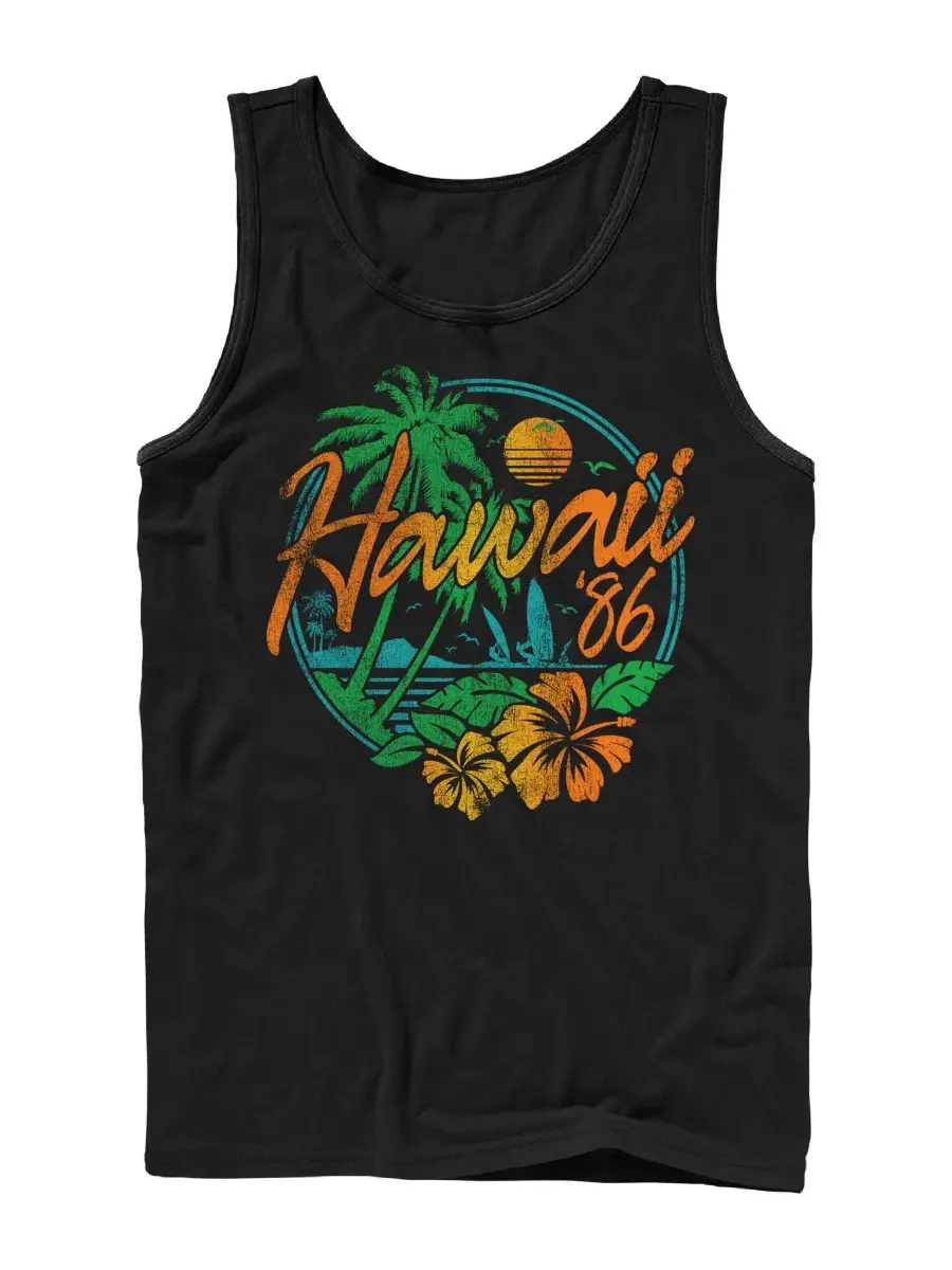 Футболка с принтом Hawaii 86 Tropical Sunset Fifth Sun — изображение 1 из 3, черный