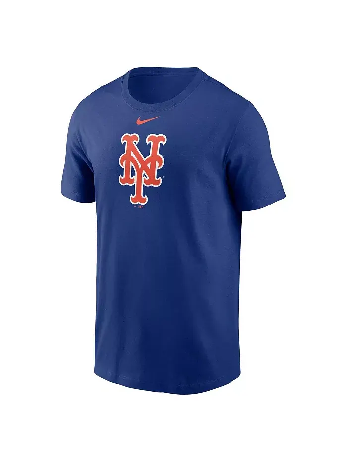 Мужская футболка Royal New York Mets с логотипом Fuse Nike — изображение 2 из 3