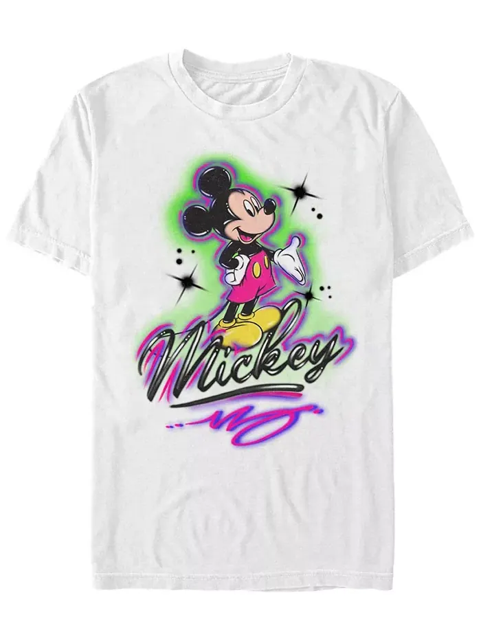 Мужская футболка с коротким рукавом Airbrush Mickey Fifth Sun — изображение 1 из 1, белый