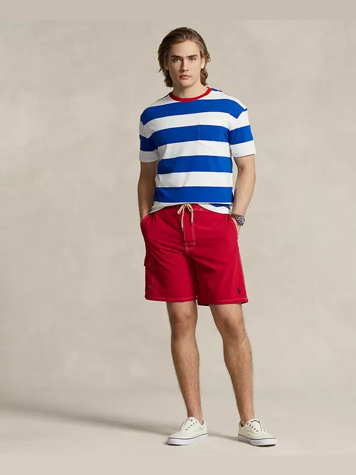 Мужские плавки Kailua Classic-Fit длиной 8,5 дюймов Polo Ralph Lauren — изображение 2 из 5, красный