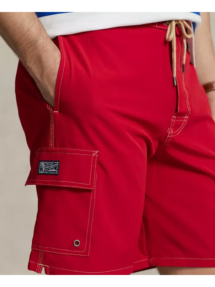 Мужские плавки Kailua Classic-Fit длиной 8,5 дюймов Polo Ralph Lauren — изображение 4 из 5, красный