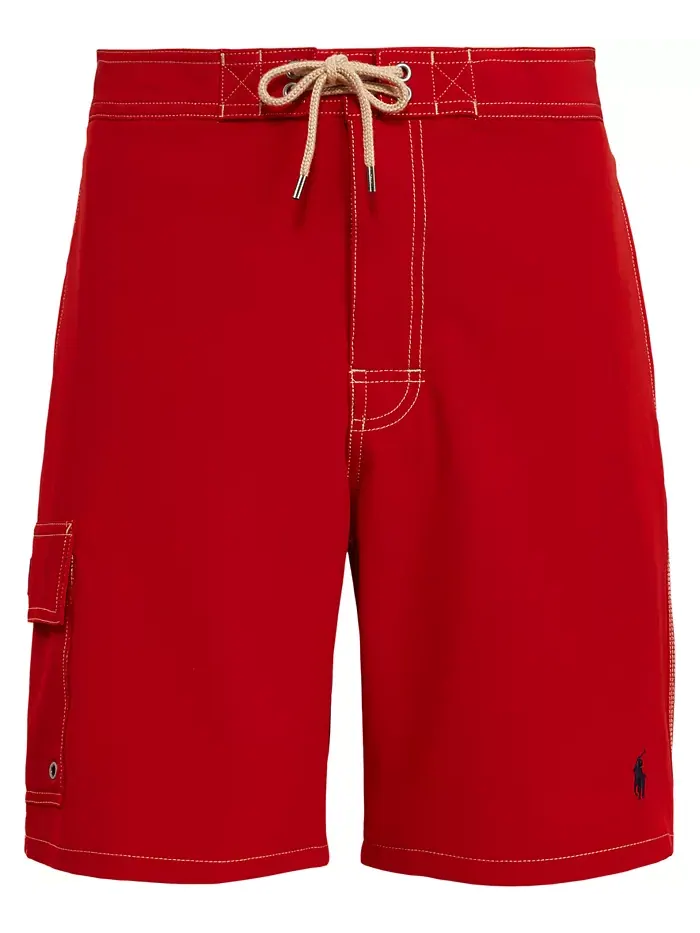 Мужские плавки Kailua Classic-Fit длиной 8,5 дюймов Polo Ralph Lauren — изображение 5 из 5, красный