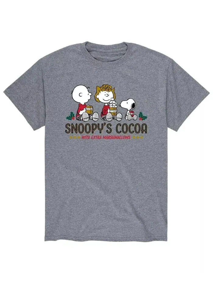 Футболка мужская Peanuts Snoop's Cocoa AIRWAVES — изображение 1 из 2, серый