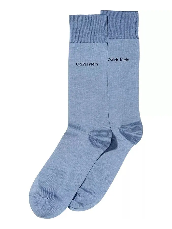 Носки мужские, Giza Cotton Flat Knit Crew Calvin Klein — изображение 1 из 2, каменный