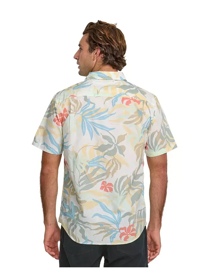 Мужская классическая рубашка с коротким рукавом Blueweed Quiksilver — изображение 2 из 7, белый