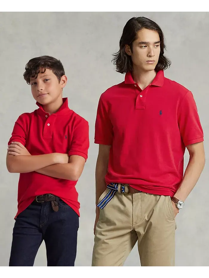 Коллекция мужских и детских хлопковых поло с сетчатой тканью Polo Ralph Lauren — 1