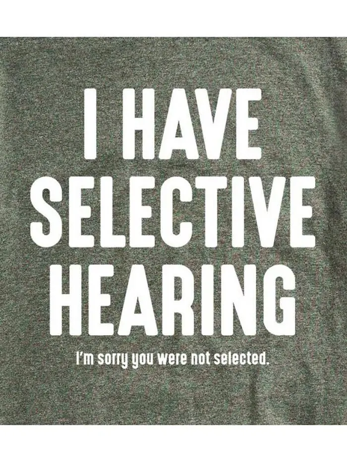 Мужская футболка с короткими рукавами Hybrid Apparel Selective Hearing AIRWAVES — изображение 4 из 9, черный