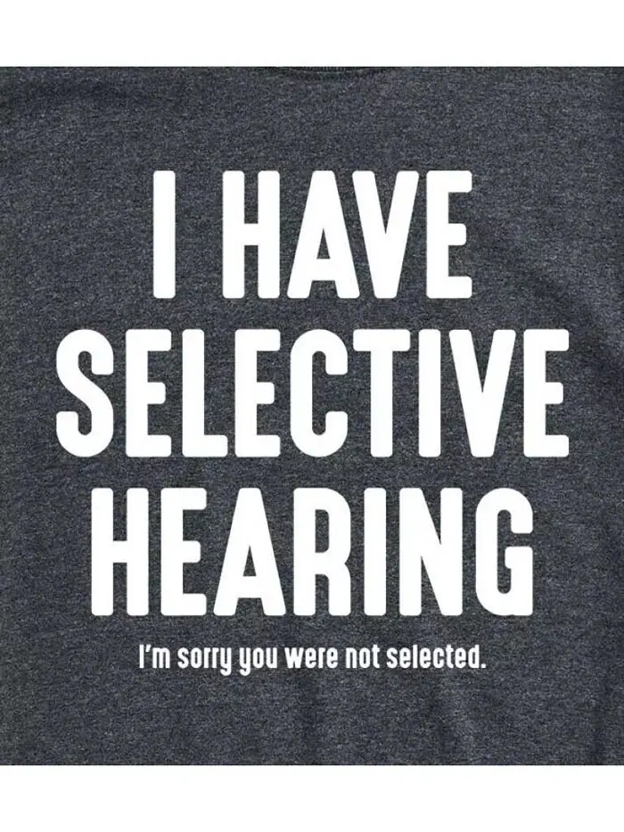 Мужская футболка с короткими рукавами Hybrid Apparel Selective Hearing AIRWAVES — изображение 6 из 9, черный