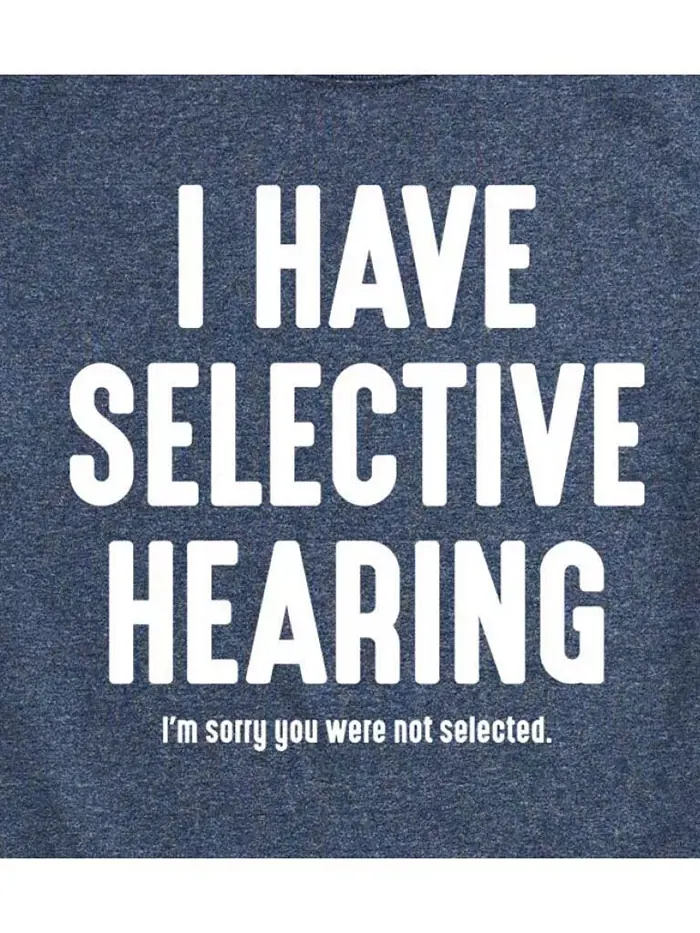 Футболка мужская с коротким рукавом Hybrid Apparel Selective Hearing AIRWAVES — изображение 8 из 9, темно-серый