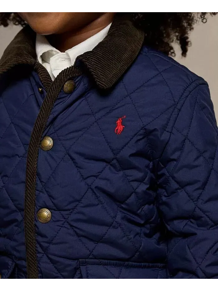 Куртка Barn с капюшоном для малышей и маленьких мальчиков Polo Ralph Lauren — изображение 3 из 6, темно-синий