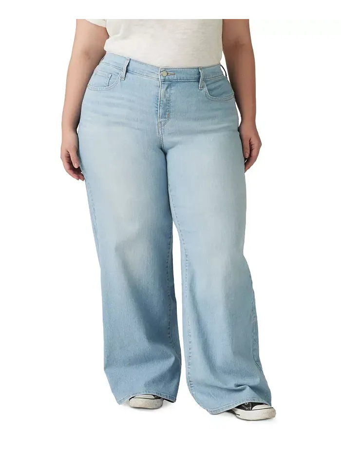 Джинсы Plus Size Mid Rise 318 Shaping с широкими штанинами Levi's