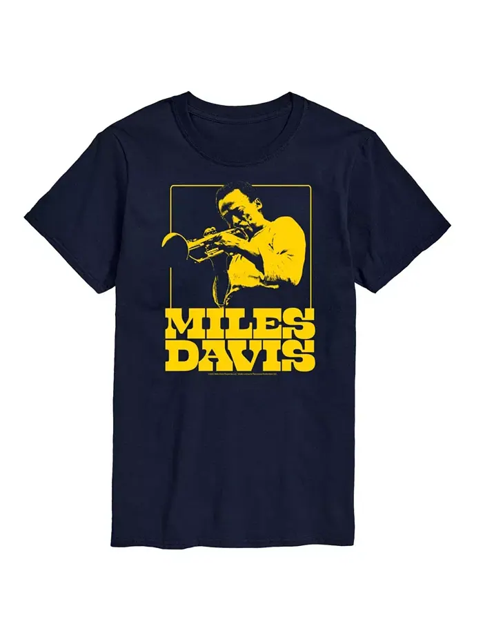 Мужская футболка с коротким рукавом Miles Davis AIRWAVES — изображение 1 из 3, синий