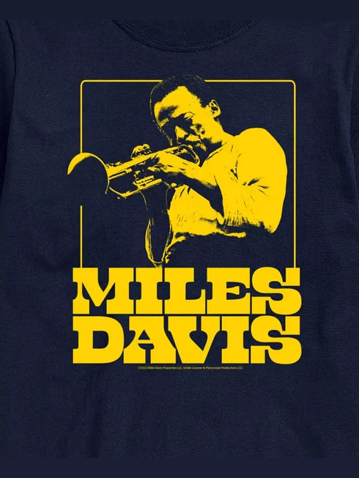 Мужская футболка с коротким рукавом Miles Davis AIRWAVES — изображение 3 из 3, синий