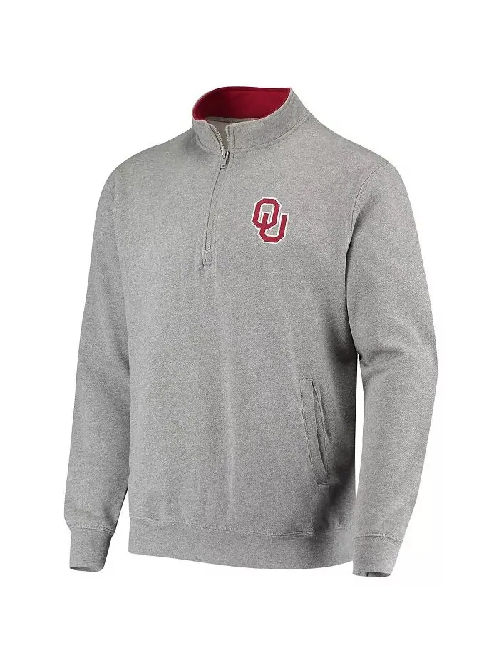 Мужская толстовка Oklahoma Sooners Tortugas Logo с застежкой-молнией на четверть Colosseum — изображение 5 из 6, черный