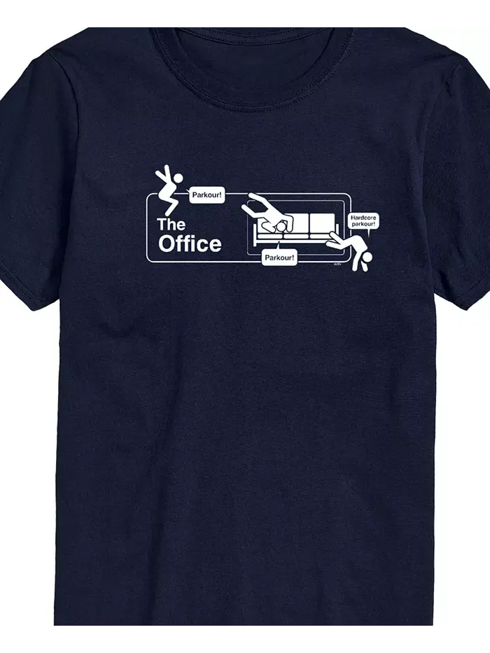 Мужская футболка с коротким рукавом The Office Logo AIRWAVES — изображение 2 из 3, синий