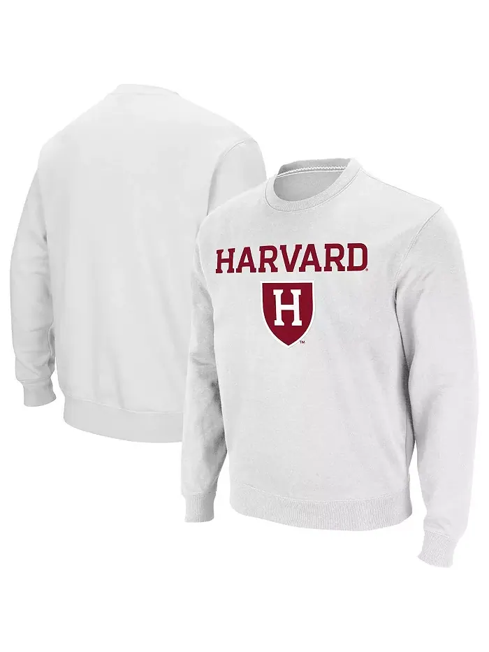 Мужская толстовка Harvard Crimson с вышивкой командной арки и логотипом Colosseum — изображение 1 из 5, белый